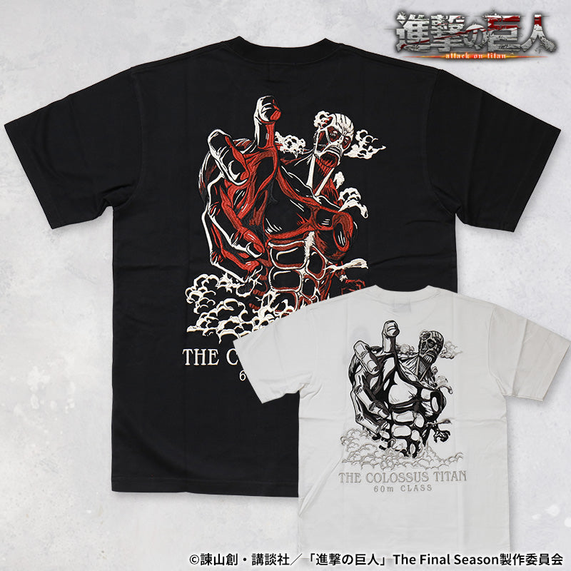 TVアニメ『進撃の巨人』 天竺 Tシャツ 半袖Tee 超大型巨人 sgk-2506