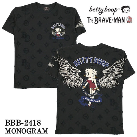 THE BRAVEMAN×BETTY BOOP ベティーブープ 天竺 半袖Tシャツ bbb-2418