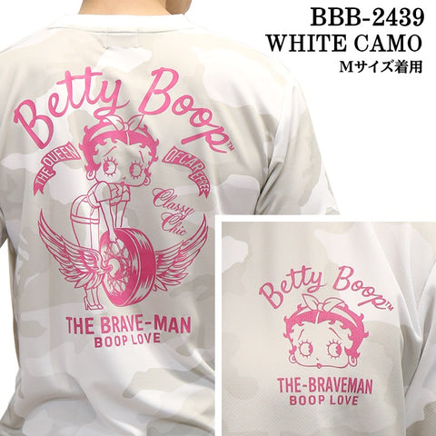 THE BRAVEMAN×BETTY BOOP ベティ・ブープ ドライ 半袖Tシャツ bbb-2439