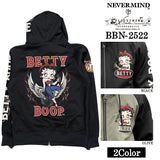 BETTY BOOP NEVERMIND HOODIE BONDING F/Z PARKA ベティーブープ ネバーマインド ボンディング パーカー bbn-2522