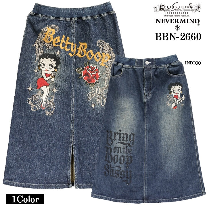 BETTY BOOP NEVERMIND DENIM SKIRT ベティ・ブープ ネバーマインド
