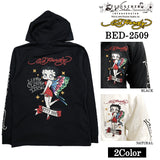 Ed Hardy BETTY BOOP F/Z PARKA HOODIE エドハーディー ベディ コラボ 天竺 パーカー bed-2509