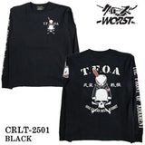 CROWS×WORST TEE L/S T-SHIRT DEATH RABBIT クローズ ワースト 武装戦線 デスラビット 天竺 長袖Tシャツ ロンTEE crlt-2501