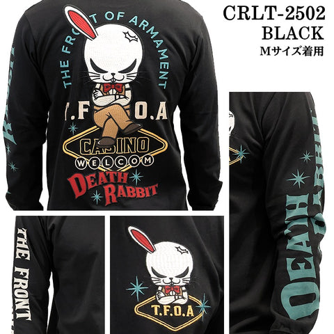 CROWS×WORST TEE L/S T-SHIRT DEATH RABBIT クローズ ワースト 武装戦線 デスラビット 天竺 長袖Tシャツ ロンTEE crlt-2502