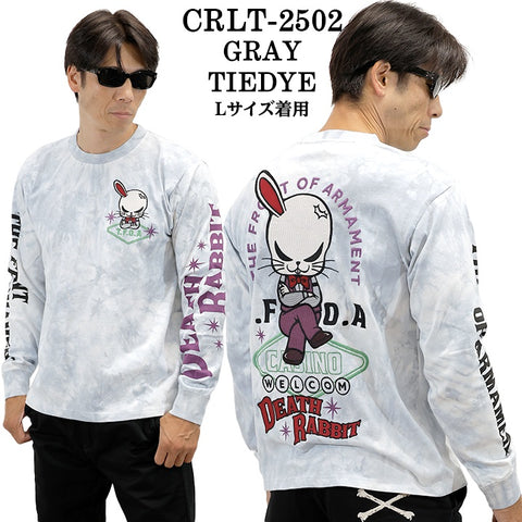 CROWS×WORST TEE L/S T-SHIRT DEATH RABBIT クローズ ワースト 武装戦線 デスラビット 天竺 長袖Tシャツ ロンTEE crlt-2502