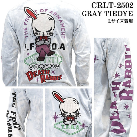 CROWS×WORST TEE L/S T-SHIRT DEATH RABBIT クローズ ワースト 武装戦線 デスラビット 天竺 長袖Tシャツ ロンTEE crlt-2502