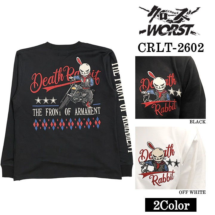 CROWS×WORST TEE L/S T-SHIRT DEATH RABBIT クローズ ワースト 武装