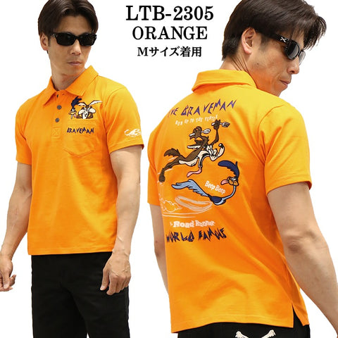 THE BRAVEMAN×LOONEY TUNES ルーニーチューンズ コラボ 天竺 半袖ポロシャツ ltb-2305