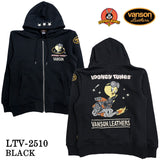 VANSON×LOONEY TUNES Warner BROS SWEATSHIRT PARKA HOODIE バンソン ルーニー ワーナー コラボ 裏毛 F/Zパーカー ltv-2510