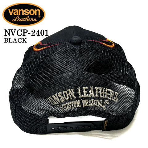 VANSON バンソン ツイルメッシュキャップ 帽子 nvcp-2401