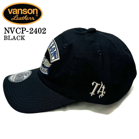 VANSON バンソン ツイル6パネルBBキャップ 帽子 nvcp-2402