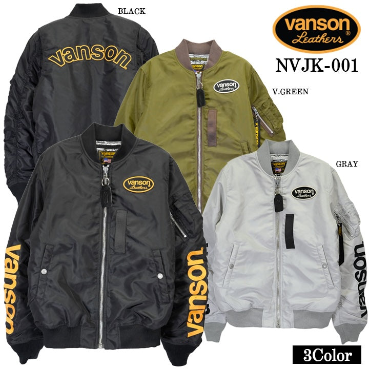 VANSON MA-1 FLIGHT JACKET STANDARD バンソン ナイロン フライト