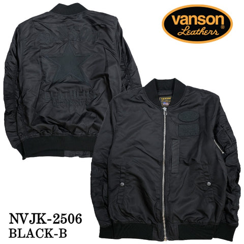 VANSON MA-1 FLIGHT JACKET バンソン ナイロン フライトジャケット 中綿無し nvjk-2506