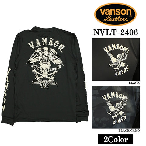 VANSON バンソン ドライロンTEE メンズ 長袖Tシャツ nvlt-2406
