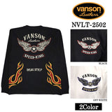 VANSON バンソン 天竺 ロンT 長袖Tシャツ メンズ nvlt-2502