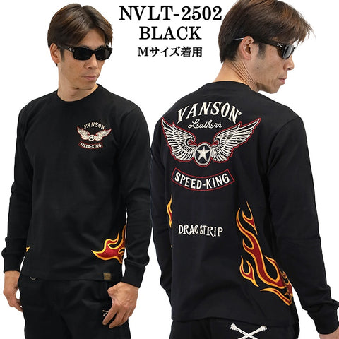 VANSON バンソン 天竺 ロンT 長袖Tシャツ メンズ nvlt-2502