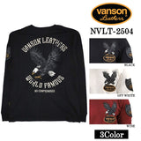 VANSON バンソン 天竺 ロンT 長袖Tシャツ メンズ nvlt-2504