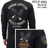 VANSON バンソン 天竺 ロンT 長袖Tシャツ メンズ nvlt-2504