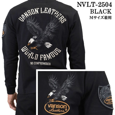 VANSON バンソン 天竺 ロンT 長袖Tシャツ メンズ nvlt-2504