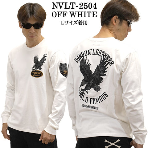 VANSON バンソン 天竺 ロンT 長袖Tシャツ メンズ nvlt-2504