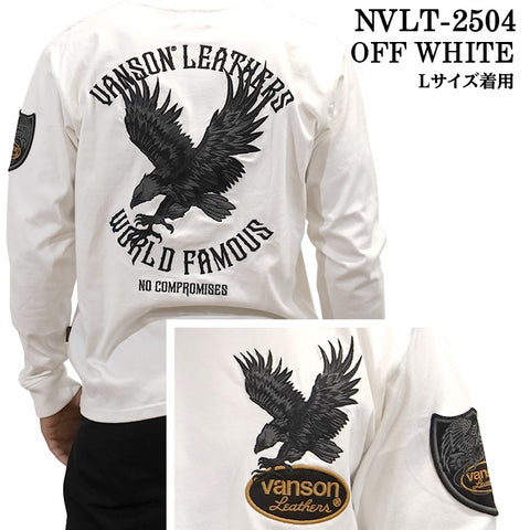 VANSON バンソン 天竺 ロンT 長袖Tシャツ メンズ nvlt-2504