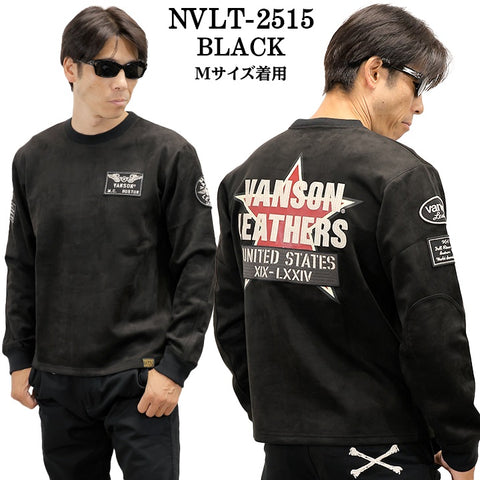 VANSON TEE PLATING CREW NECK PULLOVER T-SHIRT バンソン 起毛プレーティング プルオーバー Tシャツ nvlt-2515