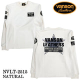 VANSON TEE PLATING CREW NECK PULLOVER T-SHIRT バンソン 起毛プレーティング プルオーバー Tシャツ nvlt-2515