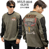 VANSON TEE PLATING CREW NECK PULLOVER T-SHIRT バンソン 起毛プレーティング プルオーバー Tシャツ nvlt-2516
