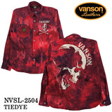 VANSON TWILL L/S SHIRT バンソン ツイル 長袖シャツ nvsl-2504