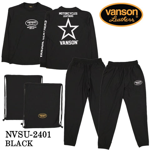 VANSON バンソン セットアップ トレーニング ウェア nvsu-2401