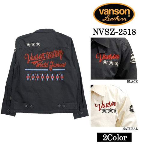 VANSON TWILL SWING TOP JACKET バンソン ツイル スウィングトップ ジャケット nvsz-2518