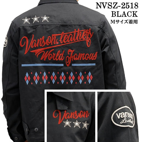 VANSON TWILL SWING TOP JACKET バンソン ツイル スウィングトップ ジャケット nvsz-2518