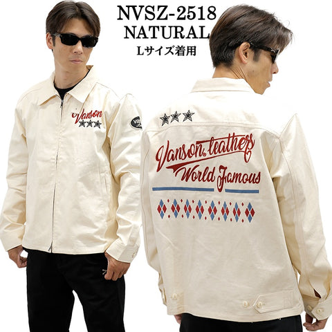 VANSON TWILL SWING TOP JACKET バンソン ツイル スウィングトップ ジャケット nvsz-2518