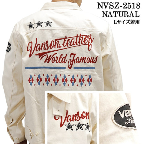 VANSON TWILL SWING TOP JACKET バンソン ツイル スウィングトップ ジャケット nvsz-2518
