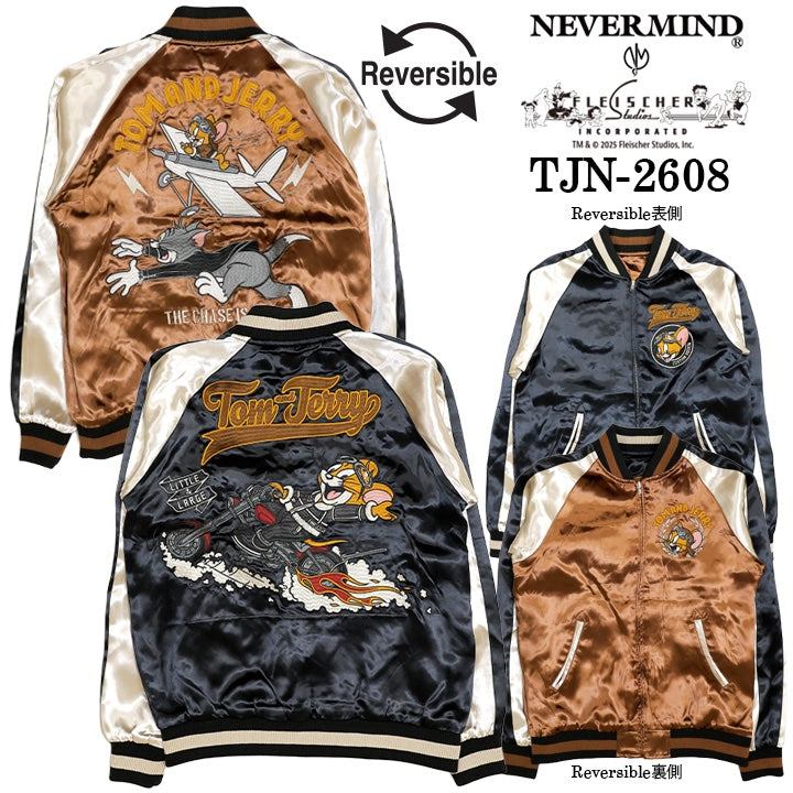 TOM&JERRY NEVERMIND REVERSIBLE SOUVENIR JACKET SKA トムとジェリー