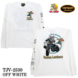 VANSON TOM&JERRY TEE L/S T-SHIRT バンソン トムとジェリー コラボ 天竺 ロンTEE 長袖Tシャツ tjv-2530