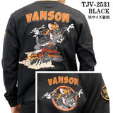 VANSON TOM&JERRY TEE L/S T-SHIRT バンソン トムとジェリー コラボ 天竺 ロンTEE 長袖Tシャツ tjv-2531