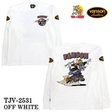 VANSON TOM&JERRY TEE L/S T-SHIRT バンソン トムとジェリー コラボ 天竺 ロンTEE 長袖Tシャツ tjv-2531