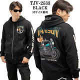 VANSON×TOM&JERRY SWEATSHIRT PARKA HOODIE バンソン トムとジェリー コラボ 裏毛 F/Zパーカー tjv-2533