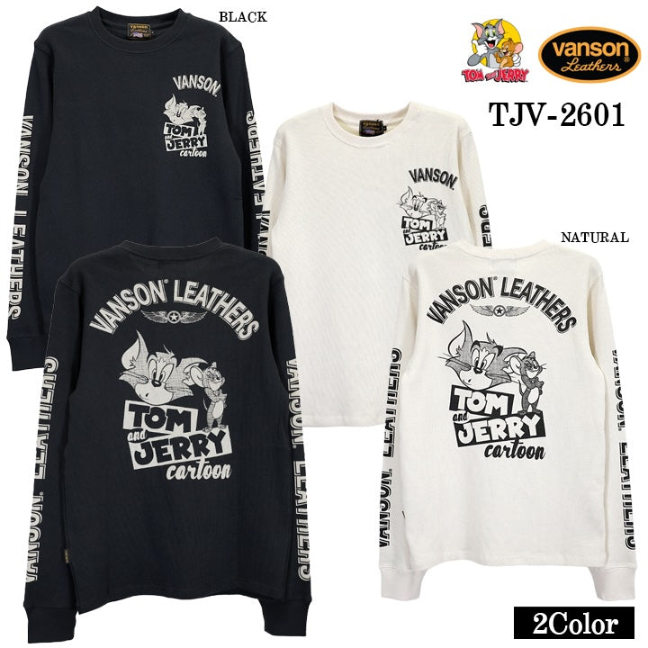 VANSON TOM&JERRY TEE L/S T-SHIRT THERMAL バンソン トムとジェリー