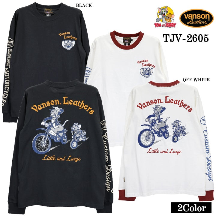 VANSON TOM&JERRY TEE L/S T-SHIRT バンソン トムとジェリー コラボ