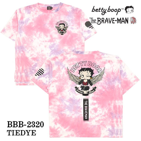 THE BRAVEMAN×BETTY BOOP ベティ・ブープ ベア天竺 オーバーサイズTシャツ bbb-2320