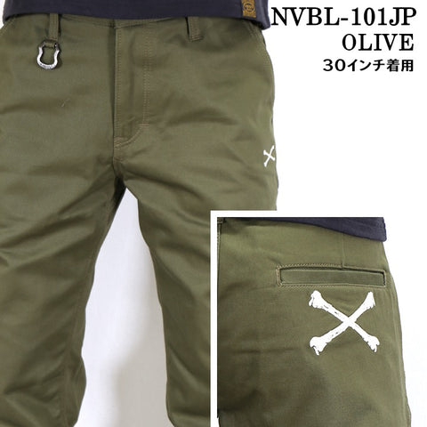 VANSON バンソン チノパン ボトムス パンツ MADE IN JAPAN クロスボーン nvbl-101jp