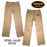 VANSON バンソン チノパン ボトムス パンツ MADE IN JAPAN クロスボーン nvbl-101jp