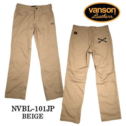 VANSON バンソン チノパン ボトムス パンツ MADE IN JAPAN クロスボーン nvbl-101jp