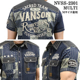VANSON バンソン デニムシャツ 半袖シャツ nvss-2301