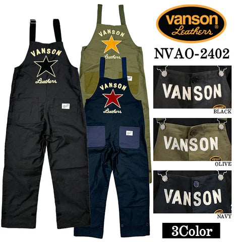 人気のVANSONバンソンのオーバーオール入荷！！