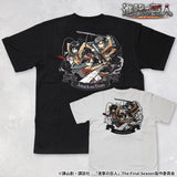 進撃の巨人 天竺 Tシャツ 半袖Tee エレン＆ミカサ sgk-2505