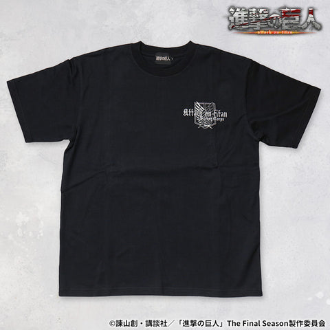 進撃の巨人 天竺 Tシャツ 半袖Tee エレン＆ミカサ sgk-2505