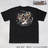 進撃の巨人 天竺 Tシャツ 半袖Tee エレン＆ミカサ sgk-2505